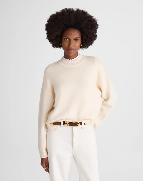 SoftWool Boxy Crewneck Sweater | Madewell