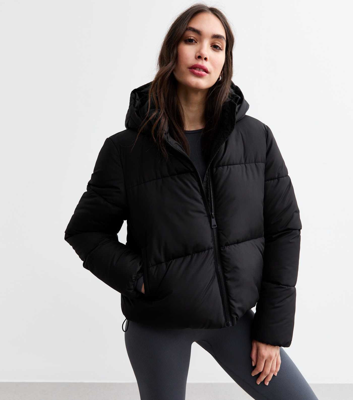 Black Hooded Puffer Jacket | New Look | New Look (UK)