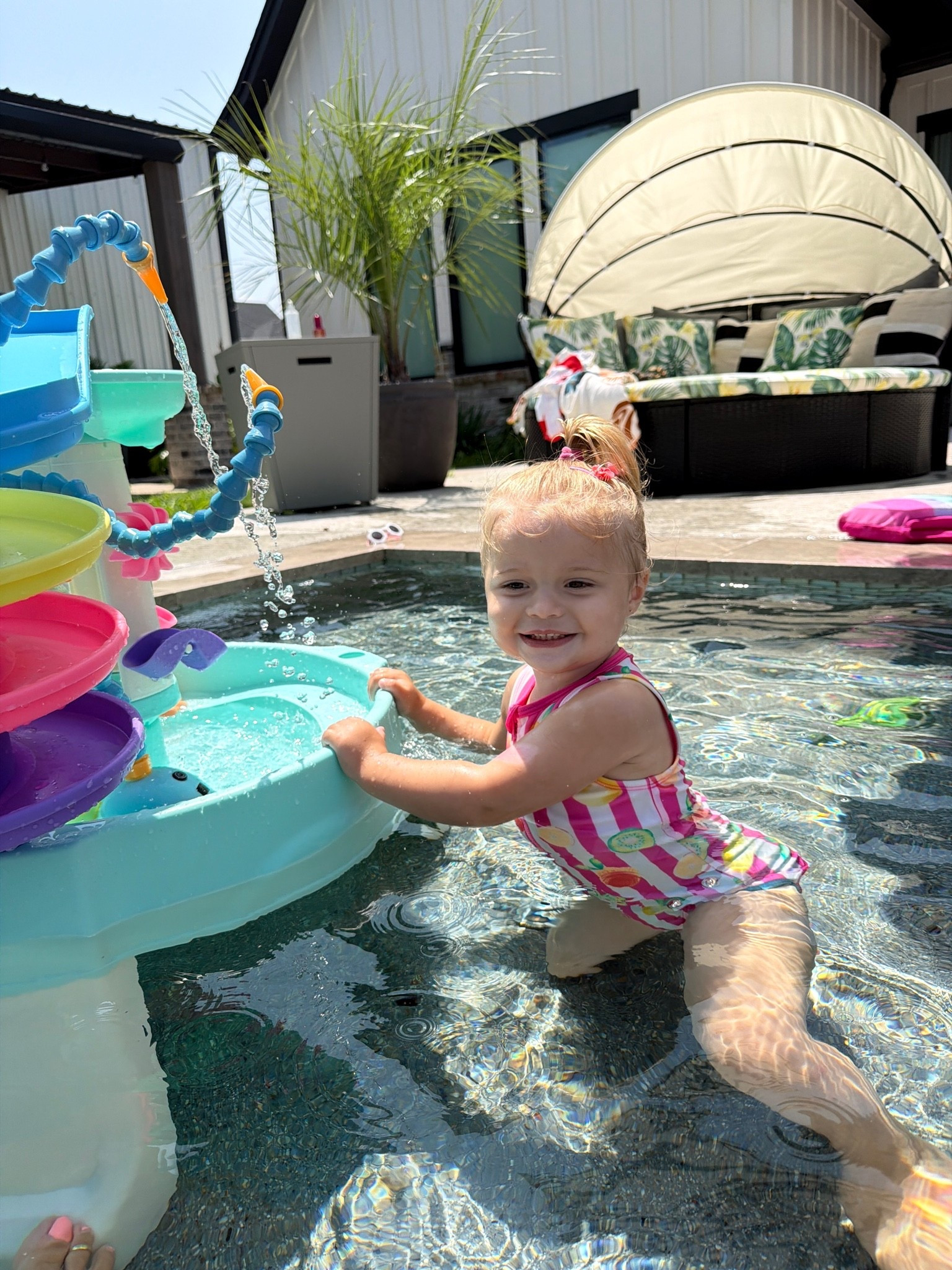 Loving Bentlees new swimsuit and she’s obsessed with her water table and water pump I added to it!

#LTKBaby #LTKKids #LTKSwim