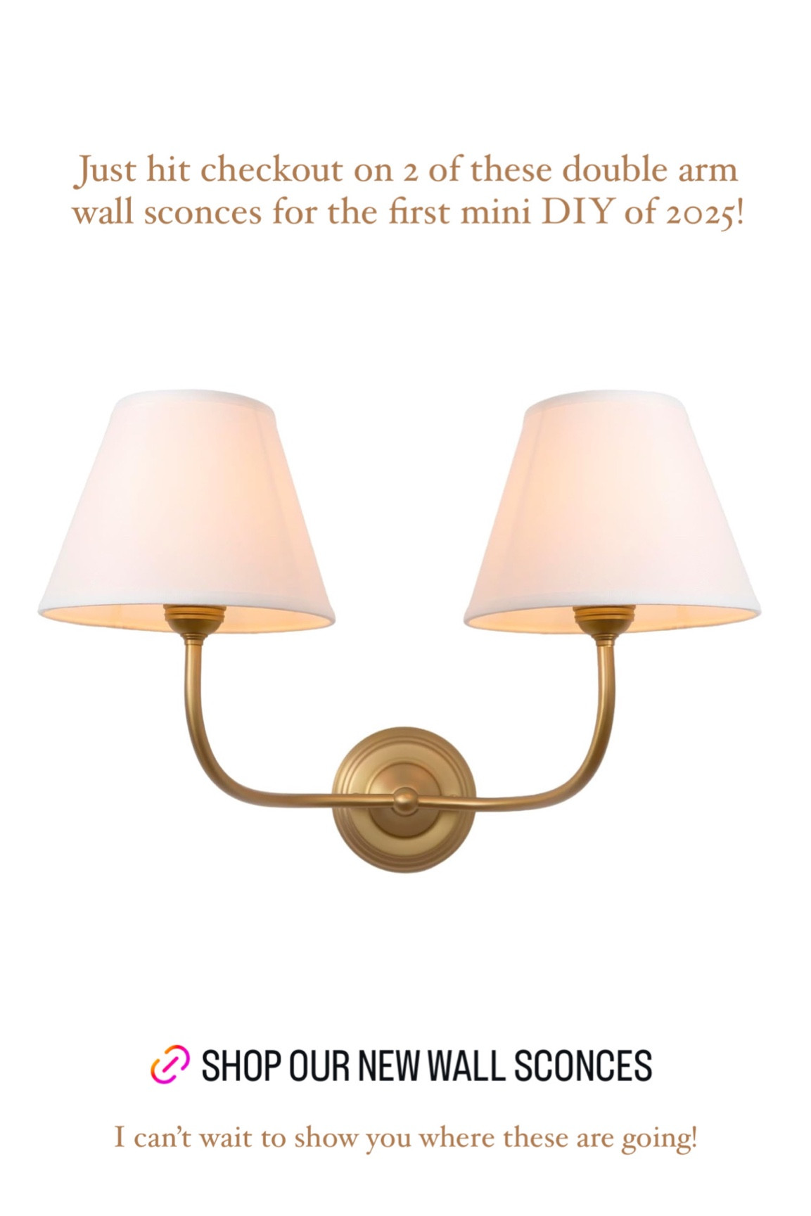 Wall sconces for our first DIY of 2025. #homedecor #amazonhome

#LTKHome #LTKFindsUnder100 #LTKOver40