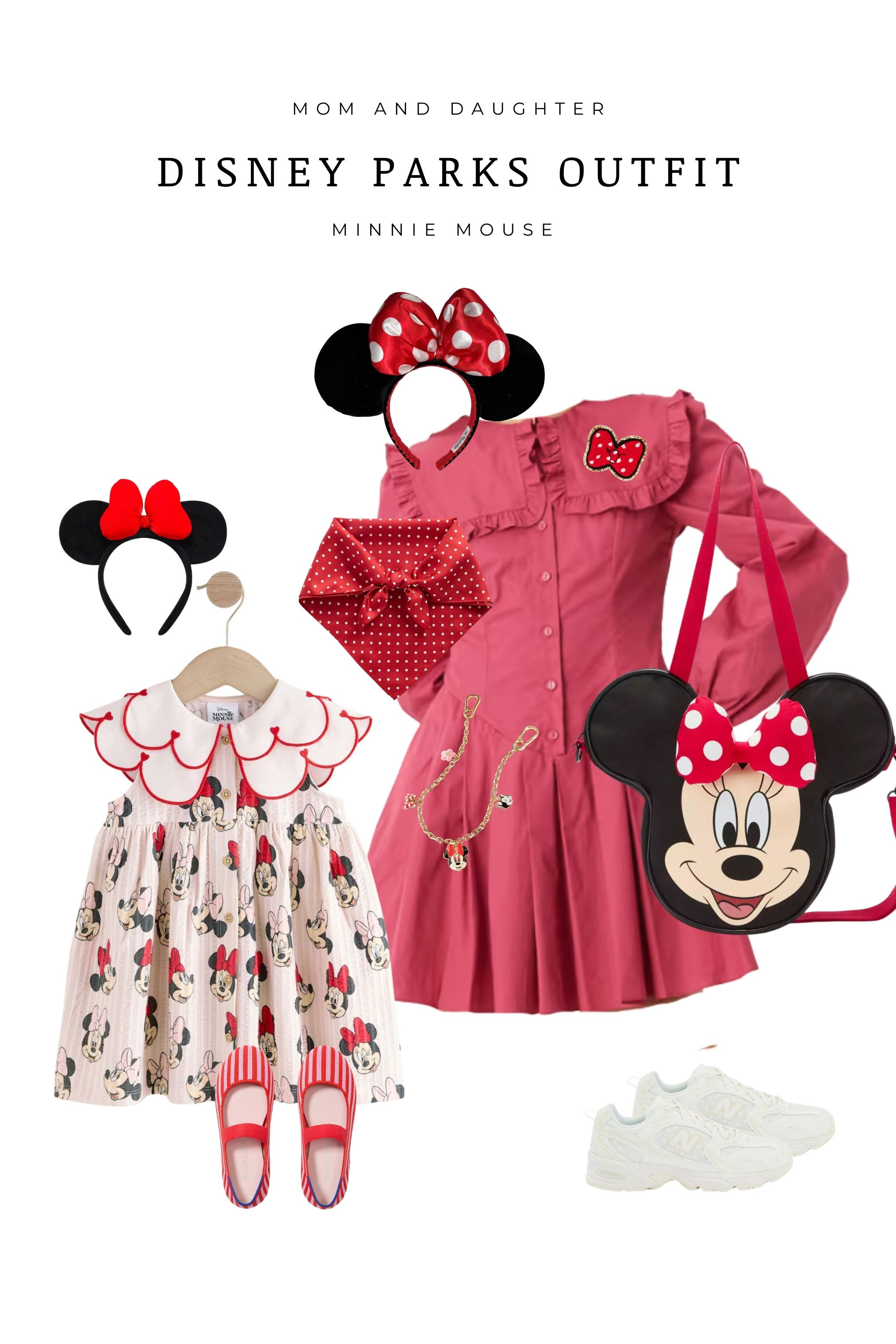  Mom and daughter Disney Parks outfit inspired by Minnie Mouse. Matching red and pink looks featuring a ruffle collar Minnie dress for girls, polka dot accessories, Minnie ears headbands, character crossbody bag, and comfy white sneakers for park days. The perfect mommy and me Disney outfit for Disneyland or Disney World, character meet and greets, family photos, and magical park days.

 

#LTKTravel #LTKmomlife #LTKKids