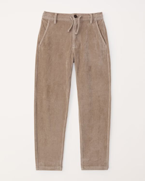 corduroy pull-on taper pants | Abercrombie & Fitch (US)