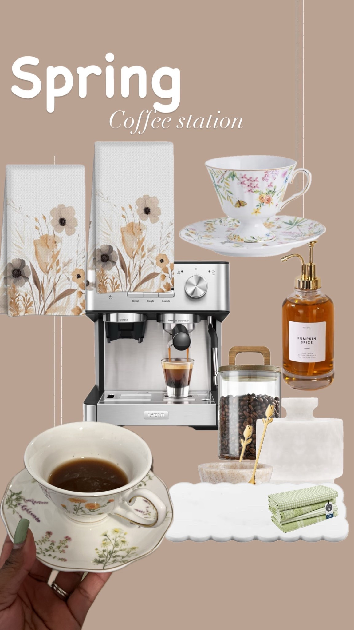 Affordable Amazon find 
Spring coffee station 

#LTKSeasonal #LTKHome #LTKOver40