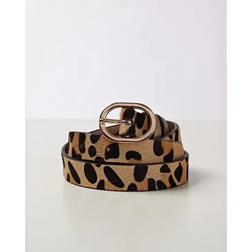 Animal Print & Metallic Keepers Leather Belt | Oliver Bonas (Global)