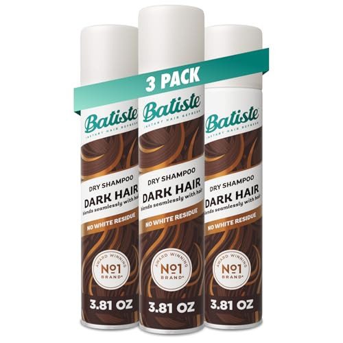 Batiste Dark Dry Shampoo, Waterless shampoo, 3.81oz 3 pack | Amazon (US)