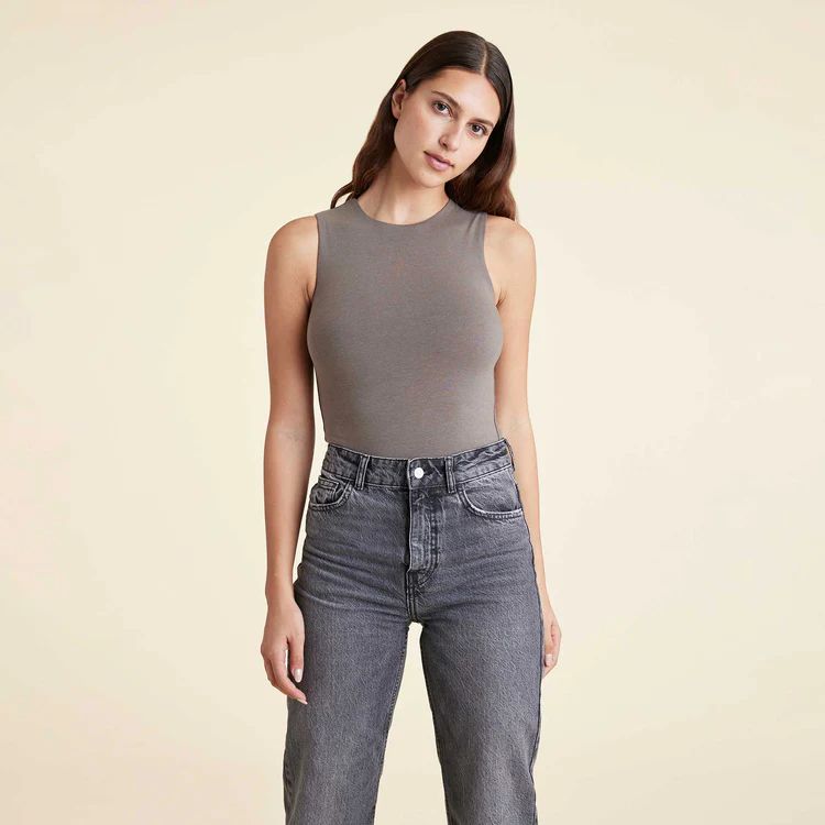 Classic Crew Tank Bodysuit | nuuds