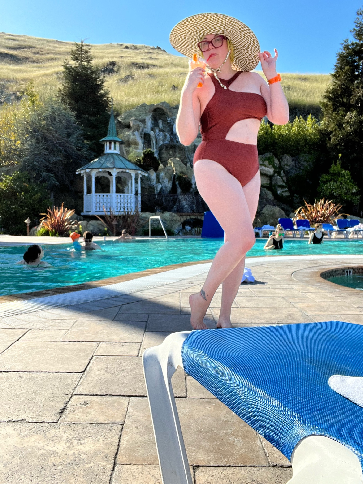 Out of office on. This poolside vibe “suits” me.  A swim and an Aperol Spritz were gotten in before din din and post superbloom viewing. For proper vacationing one must have a stellar swimsuit and a big ass hat. 
But just wait… there will be so much more to come.


#LTKGiftGuide #LTKSeasonal #LTKFind