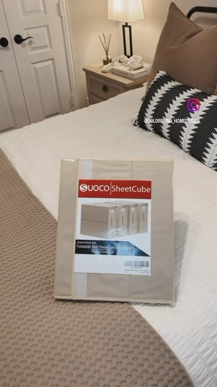 Sheet cubes - storage solution for bedding, sheets and more! Level up your home organization 🙌🏻

#LTKfindsunder50 #LTKhome