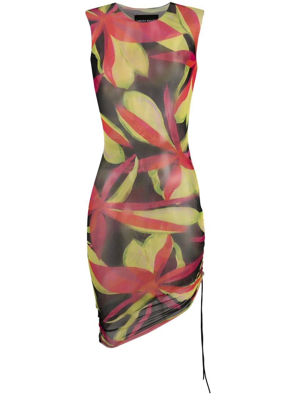 Heatwave graphic print ruched dress | Farfetch Global