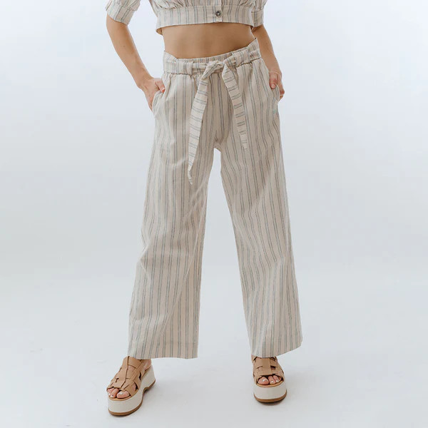 Belted Cabana Pants, High Seas | Albion Fit