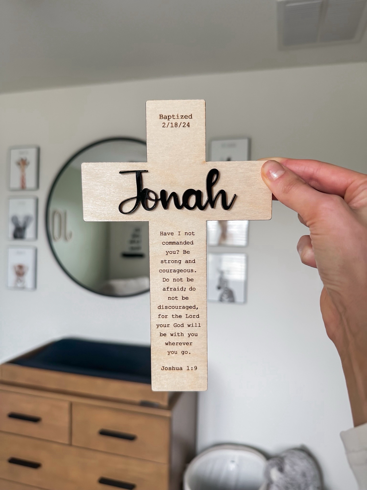 Baby shower gift for nursery 🫶🏻

Safari nursery // Christian wall decor // baby baptism gift // baby boy nursery // nursery decor 

#LTKFamily #LTKBaby #LTKKids