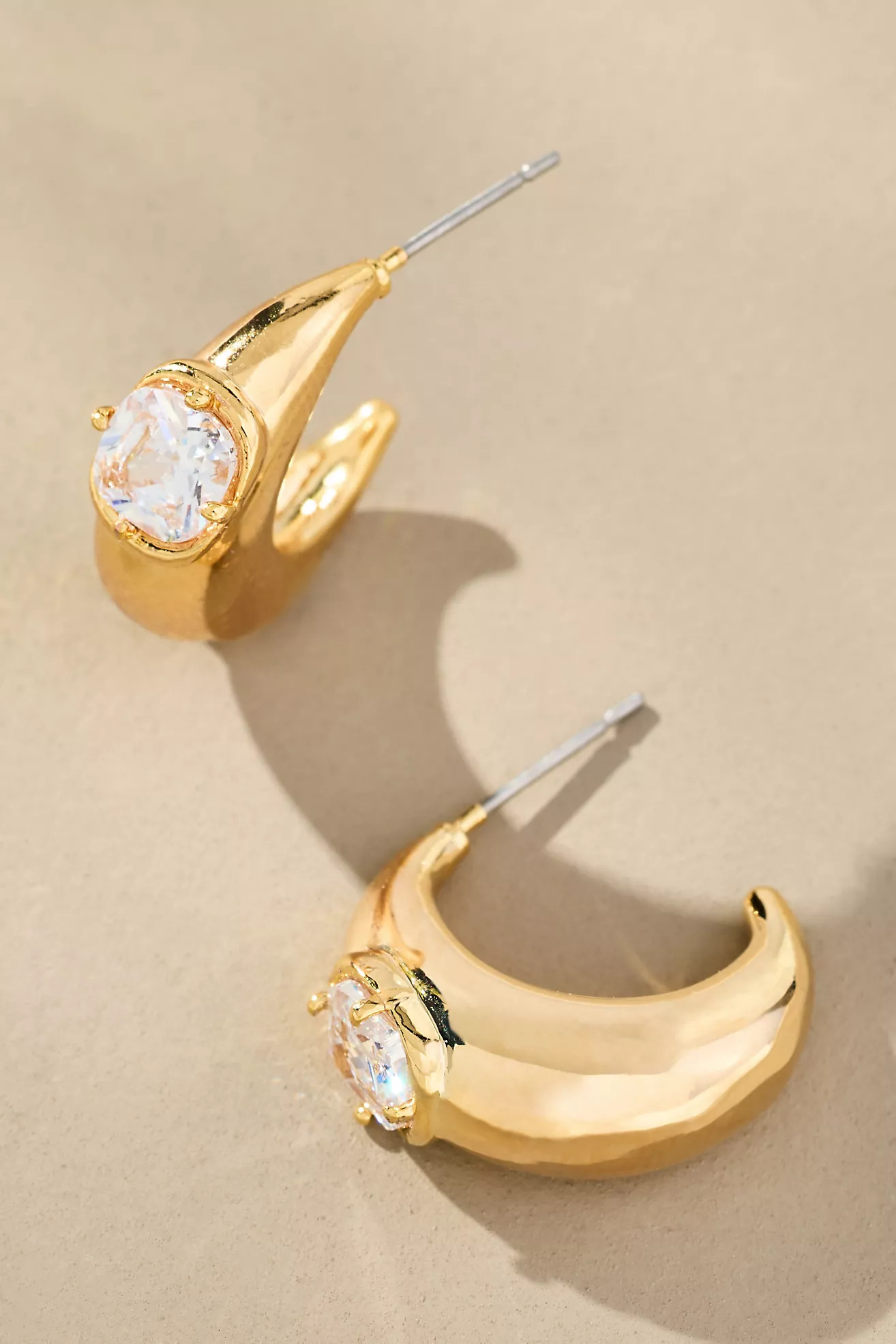 Crystal Stone Hoop Earrings | Anthropologie (US)