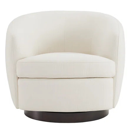 Marcy Upholstered Swivel Barrel Chair | Wayfair North America
