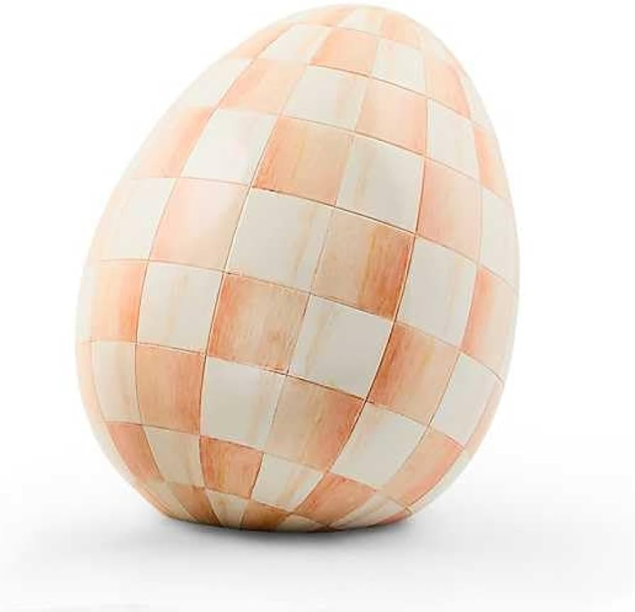 MACKENZIE-CHILDS Egg Figurine, Cute Easter Table Decoration, Spring and Easter Egg Decor, Small, ... | Amazon (US)