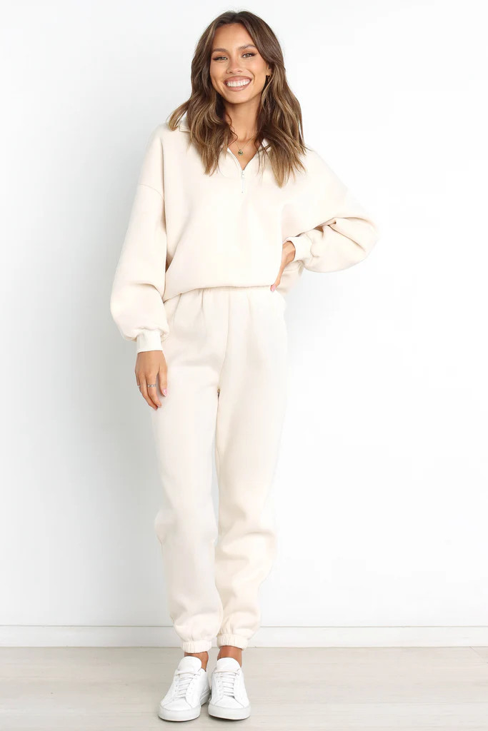 Braxon Sweat Pants - Cream | Petal & Pup (US)