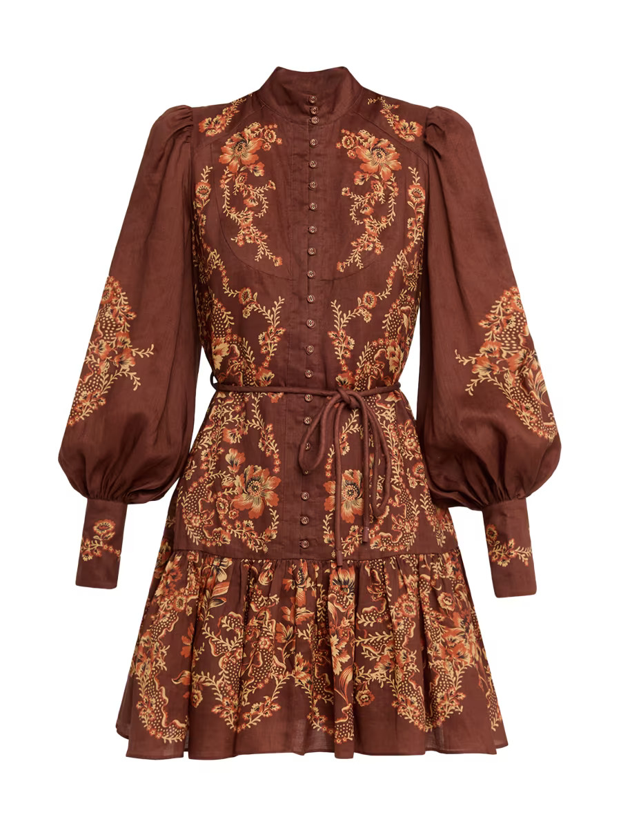 Seraphina Button-Front Minidress | Saks Fifth Avenue