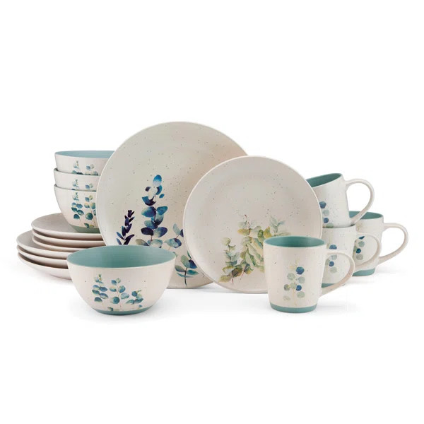 Pfaltzgraff Sawyer 16 Piece Dinnerware Set, Service for 4, Floral Multicolor | Wayfair North America