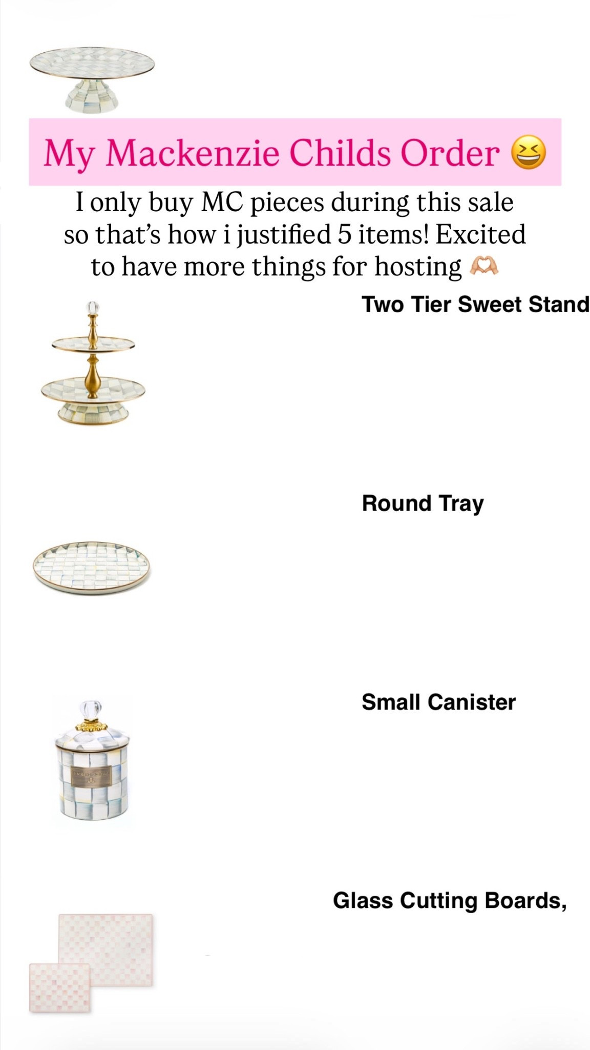 My Mackenzie Childs order

#LTKHome #LTKSaleAlert