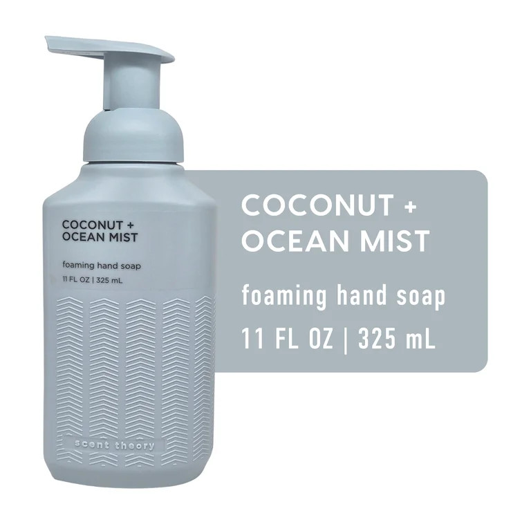 Scent Theory Foaming Hand Soap, Coconut and Ocean Mist, 11 fl oz | Walmart (US)