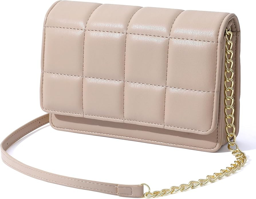 GEEAD Small Purses for Women Trendy Quilted Leather Mini Crossbody Wallet Chain Little Shoulder P... | Amazon (US)
