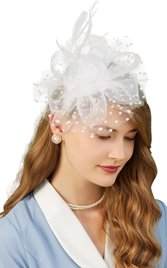 Cizoe Fascinators Hat for Women Tea Party Headband Kentucky Derby Hats Wedding Flower Cocktail Me... | Amazon (US)