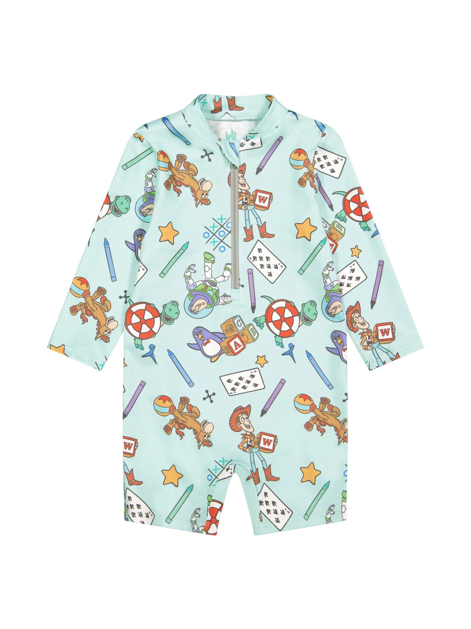 Character Baby Boy One- Piece Rash Guard Swimsuit, Sizes 0/3M- 24M | Walmart (US)