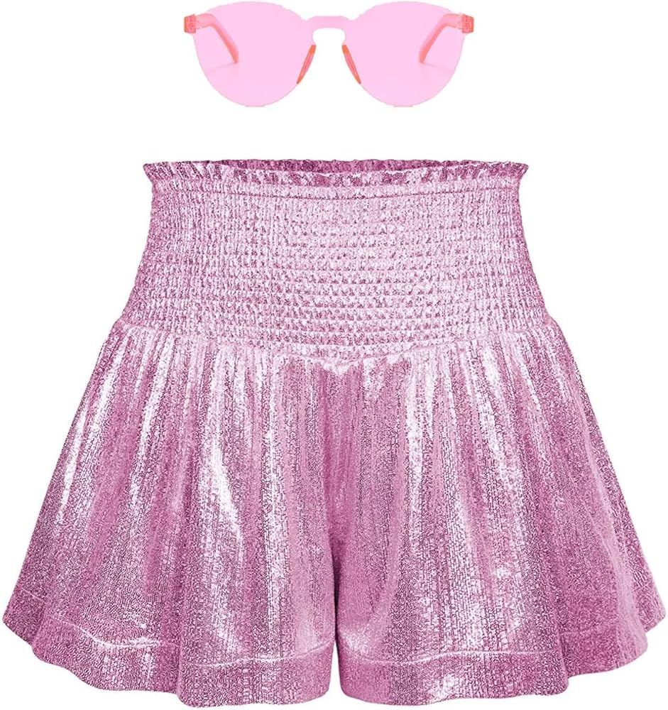 MAKARTHY Women's Metallic Shorts … curated on LTK