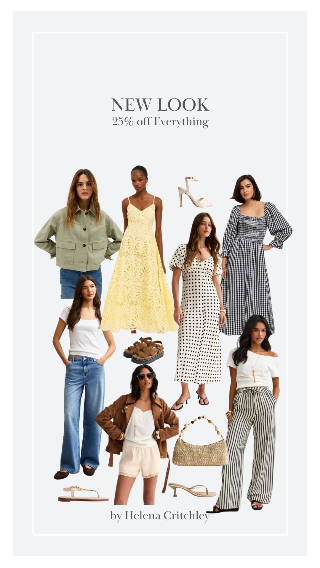 25% off on Everything at Newlook from now until the 23rd of March 🌷 

Wardrobe Staples, Spring Style, Spring Fashion, Spring Outfit, Polka Dot Dress, Spring Dress, Green Jacket, Sandals, Yellow Dress, Drawstring Trousers, Jeans 

 #LTKuk #LTKspring #LTKeurope