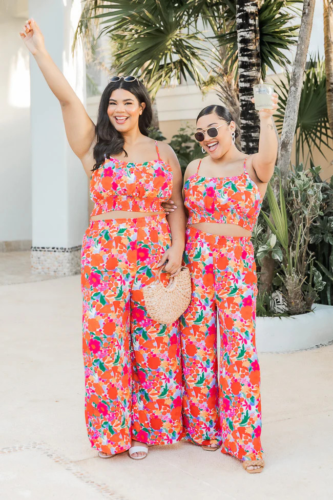 Heart of Paradise Watercolor Multi Two Piece Set | Pink Lily