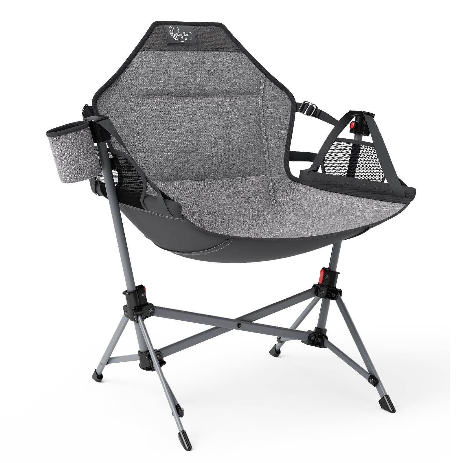 BusyBee Hammock Camping Chairs for Kids, Folding Kids Chair with Stand, Child Camping Gear, Hammo... | Amazon (US)