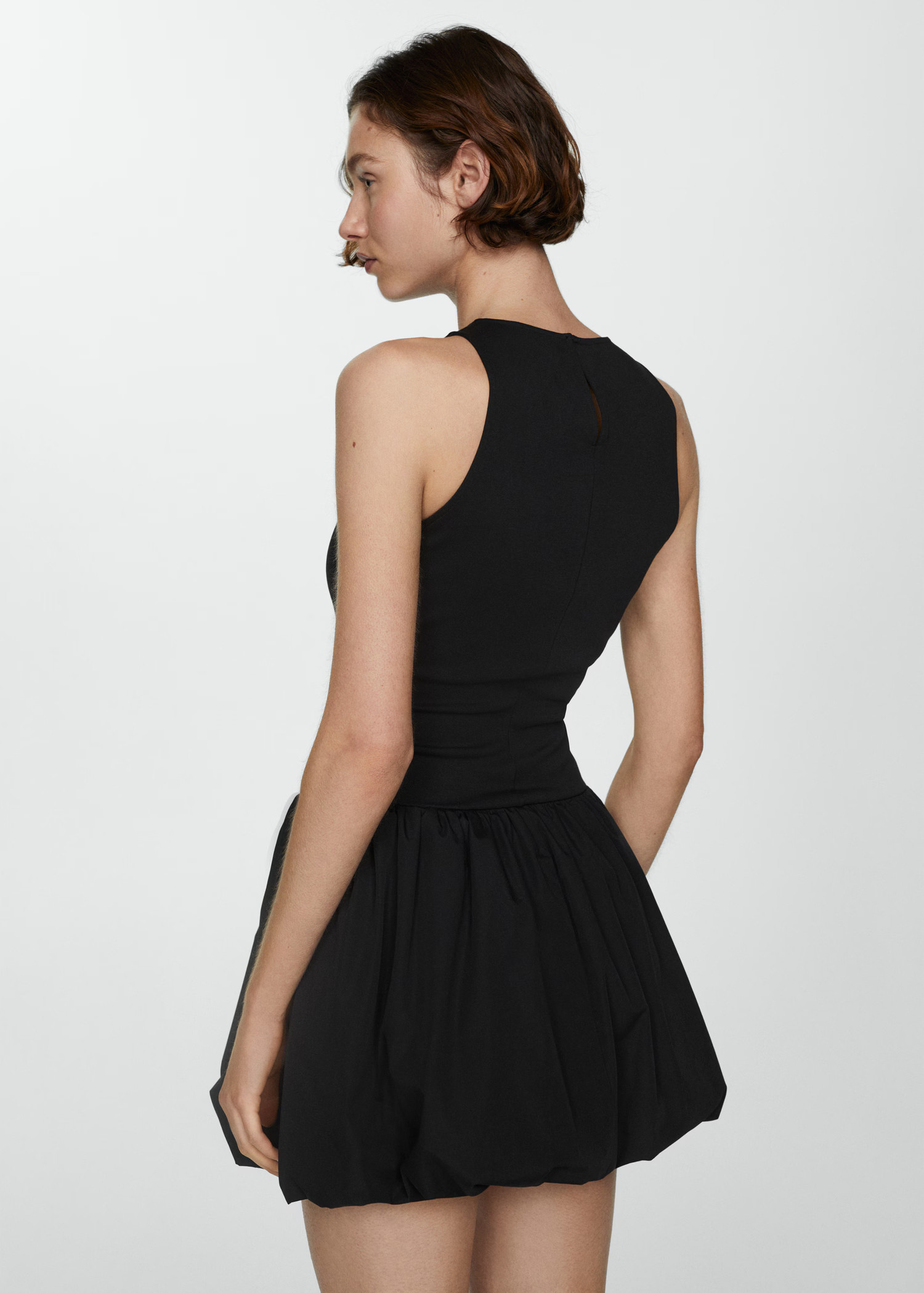 Short puffed hem dress | MANGO (US)