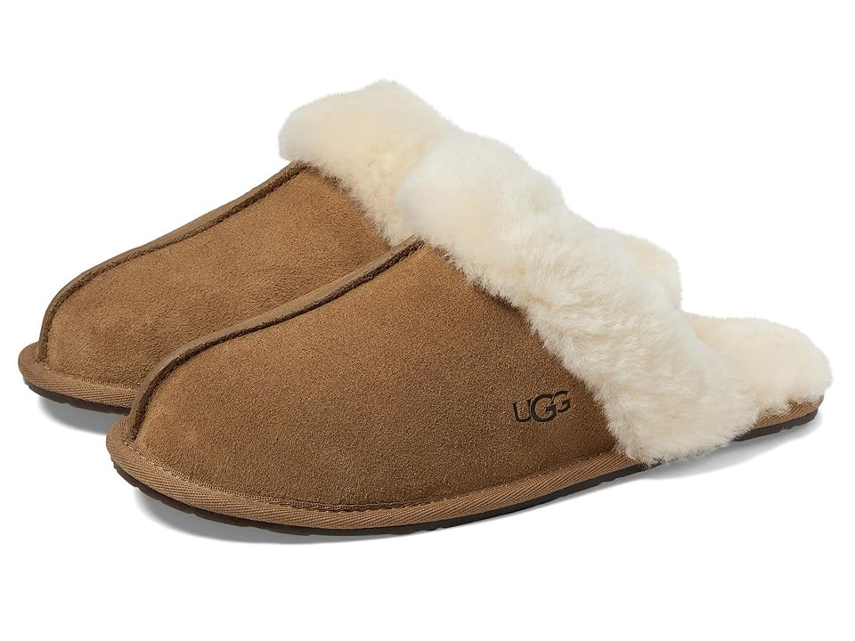 UGG Scuffette II Women's Slippers Chestnut II : 8 B - Medium, Suede/Wool | Zappos