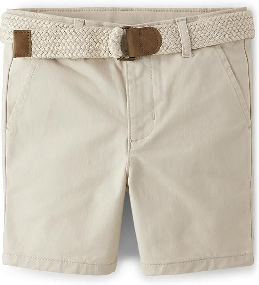 Gymboree Boys' and Toddler Belted Chino Shorts | Amazon (US)