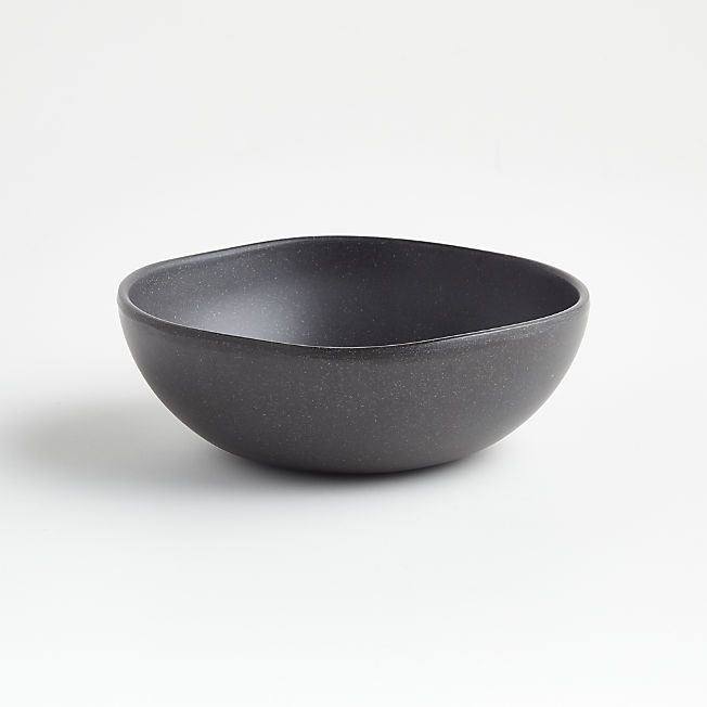 Audley Grey Bamboo and Outdoor Melamine Bowl + Reviews | Crate & Barrel | Crate & Barrel