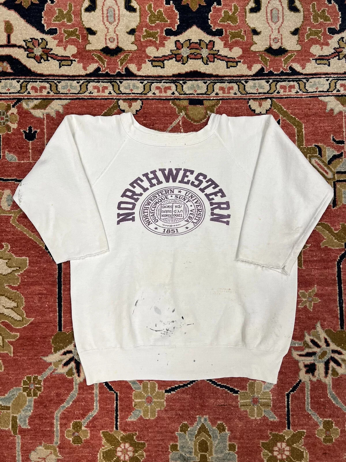 70s/80s Vintage Northwestern University Thrashed Crewneck  | eBay | eBay US