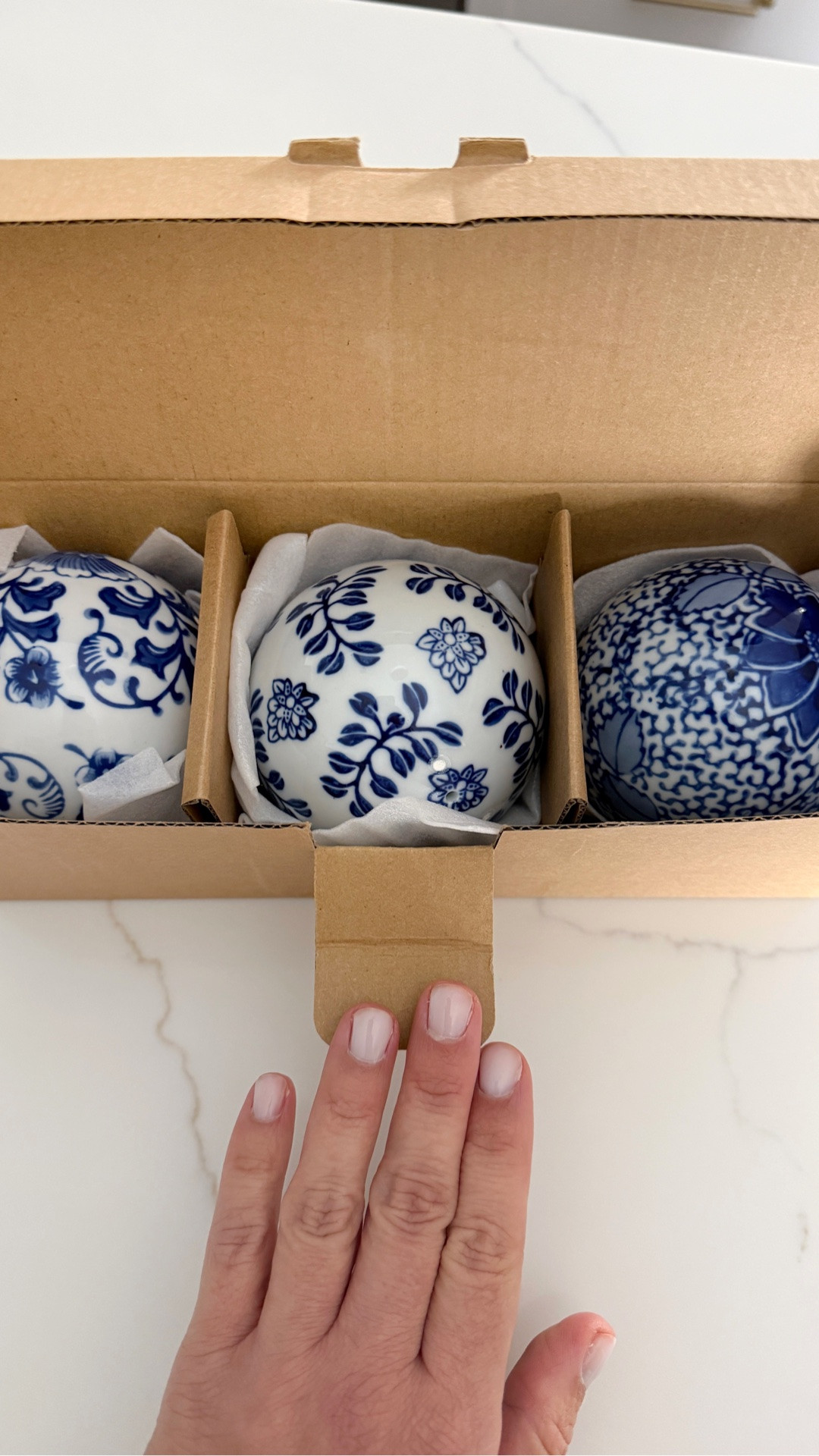I can’t get enough of a classic blue and a white decor piece! These porcelain spheres are great in a bowl or vase. They add instant interest to your shelves or coffee table!

#LTKHome