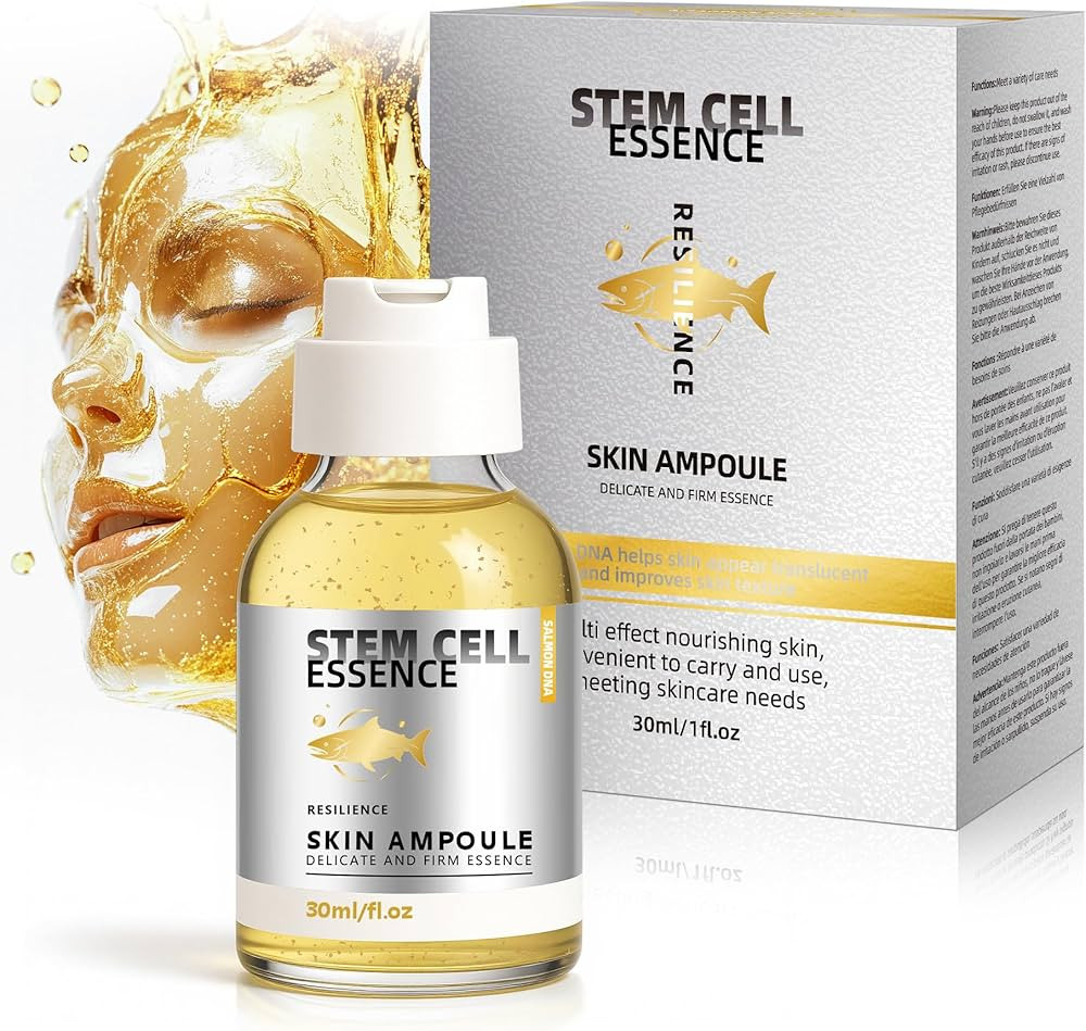 Salmon DNA Ampoule,Salmon Stem Cell Serum with PDRN,Infused with Niacinamide,Ampoule for Deep Hyd... | Amazon (US)