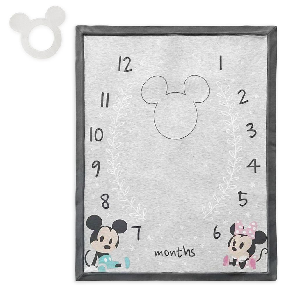 Mickey and Minnie Mouse Milestone Blanket Set for Baby – Personalized | Disney Store