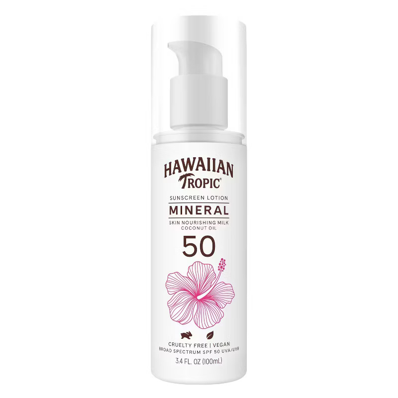 Hawaiian Tropic Mineral Sun Milk Body Lotion - SPF 50 - 3.4 fl oz | Target