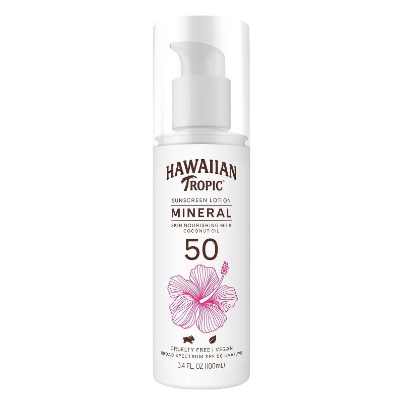 Hawaiian Tropic Mineral Sun Milk Body Lotion - SPF 50 - 3.4 fl oz | Target