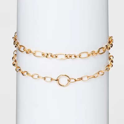 SUGARFIX by BaubleBar Layered Chainlink Necklace - Gold | Target