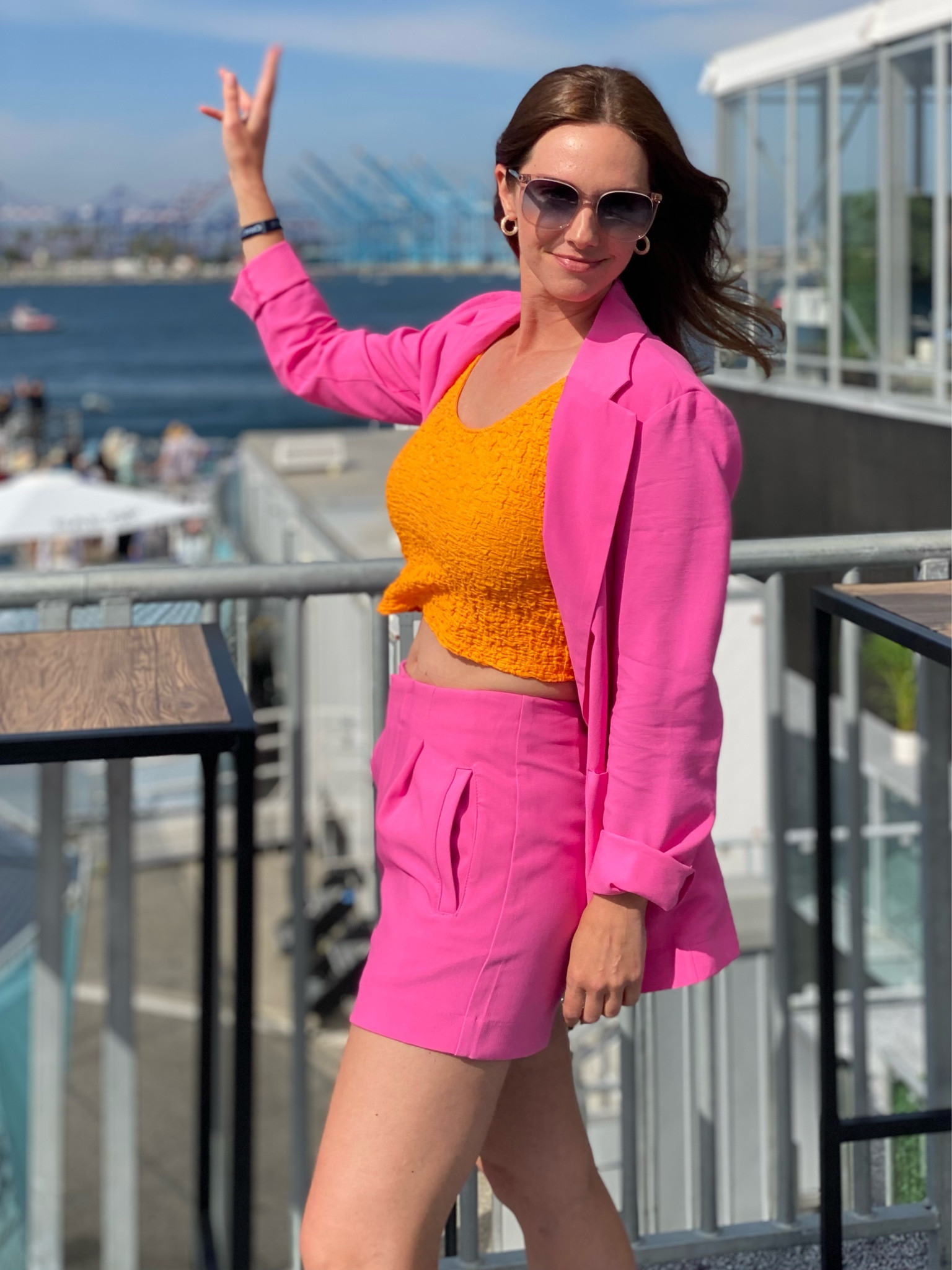 Barbie era vibes :) I love the look of orange and pink together. Linked some options here. 

#LTKunder100 #LTKsalealert #LTKstyletip
