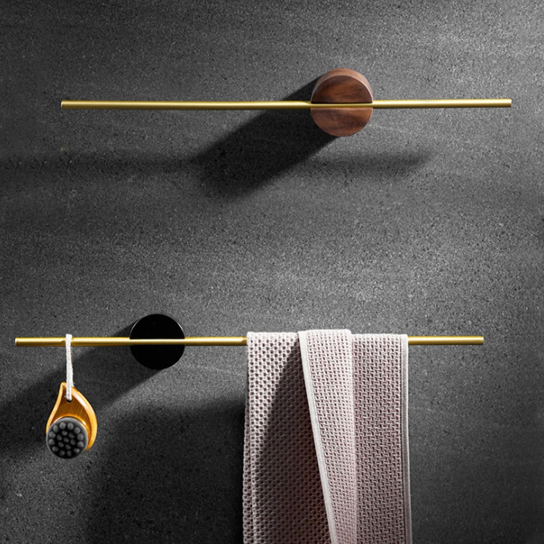 Towel Hooks wall mount Towel holder bathroom Hooks Gold towel holder for kitchen,Black Towel rack... | Etsy (US)