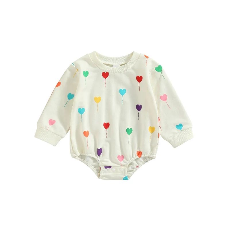 Unisex Baby Toddler Valentines Day Heart Bubble Romper - Etsy | Etsy (US)