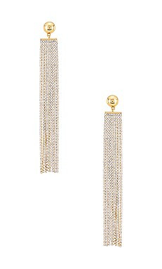 Ettika Rhinestone Waterfall Earring in Gold from Revolve.com | Revolve Clothing (Global)