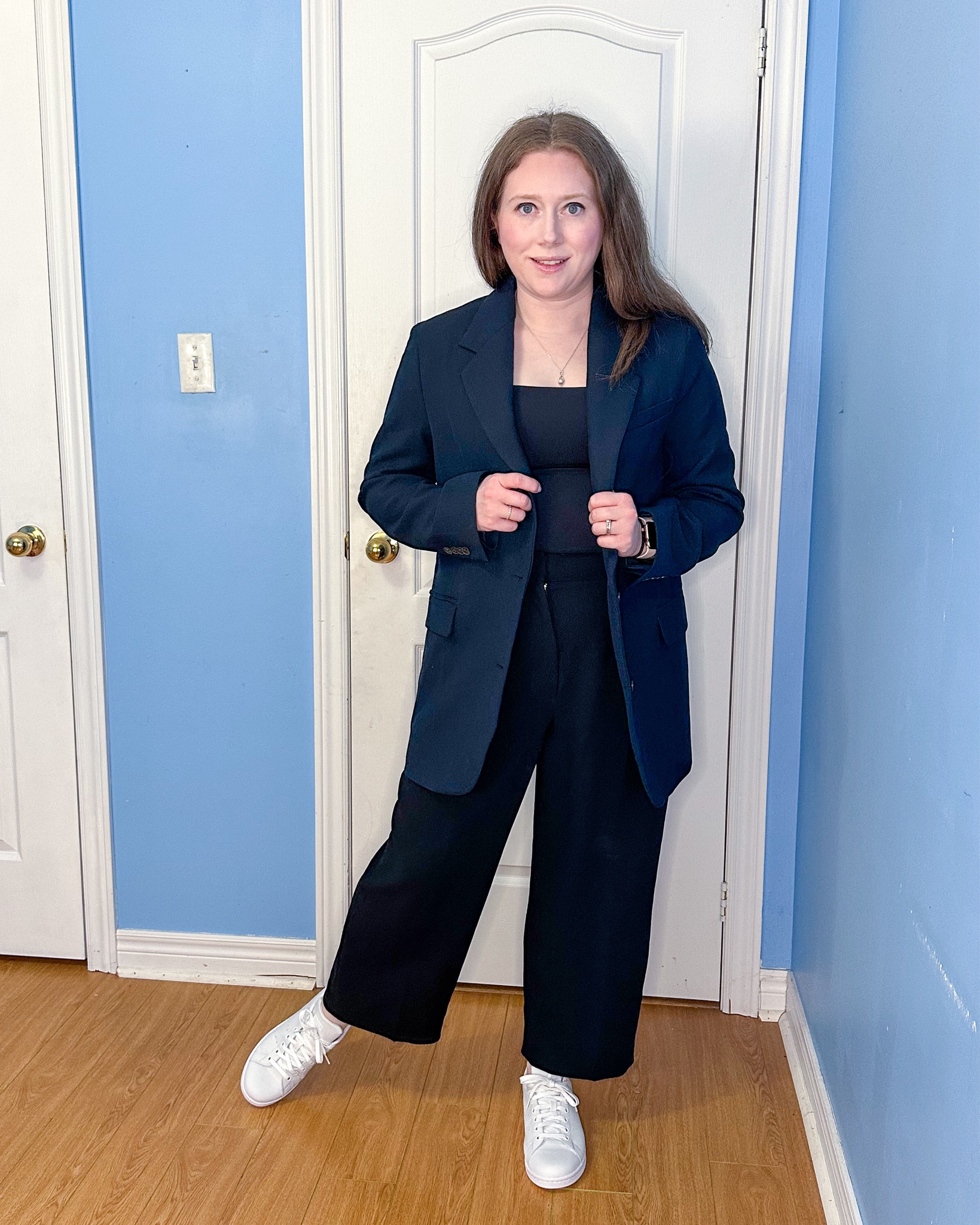 Work Outfit with White Sneakers

Pair an oversized blazer, contour tube top, Aritzia Effortless Pants, black belt and Adidas Stan Smith white sneakers to complete this look.

Aritzia New Agency Blazer (Size M)
Aritzia Contour Tube Top (Size M)
Aritzia Effortless Pants (Size 12)
Black Belt (Size M/L)
Adidas Stan Smith Sneakers (Size 8.5)

#LTKstyletip #LTKworkwear #LTKmidsize