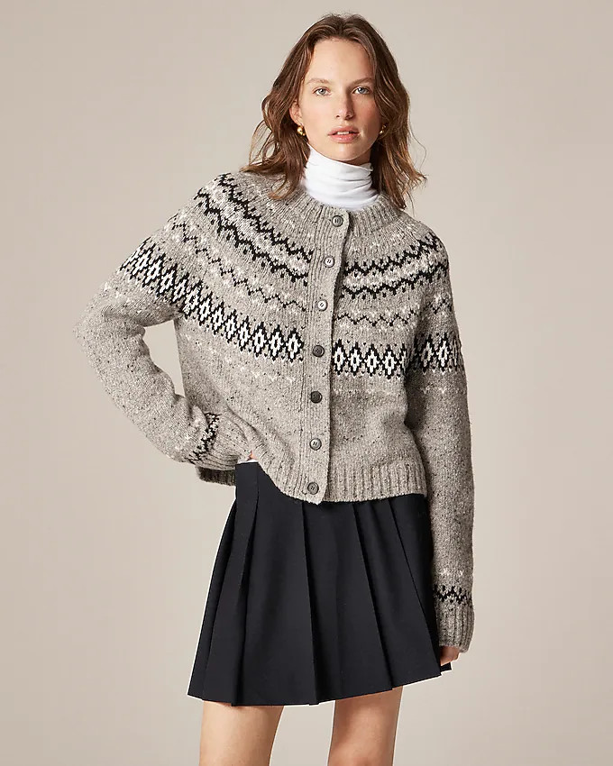 Fair Isle cardigan in wool blend | J. Crew US