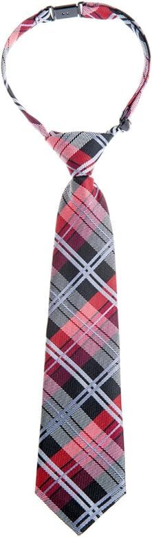 Elegant Tartan Plaid Check Woven Microfiber Pre-tied Boy's Tie | Amazon (US)