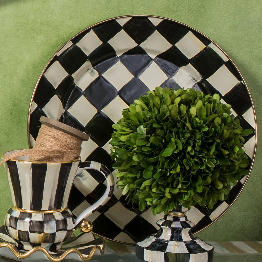 Courtly Check Enamel Dinnerware | MacKenzie-Childs