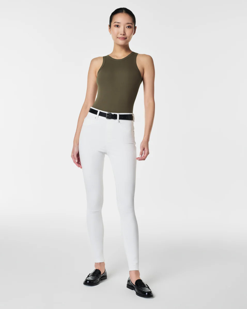 Ankle Skinny Jeans, White | Spanx